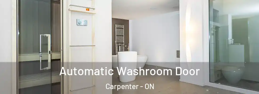 Automatic Washroom Door Carpenter - ON