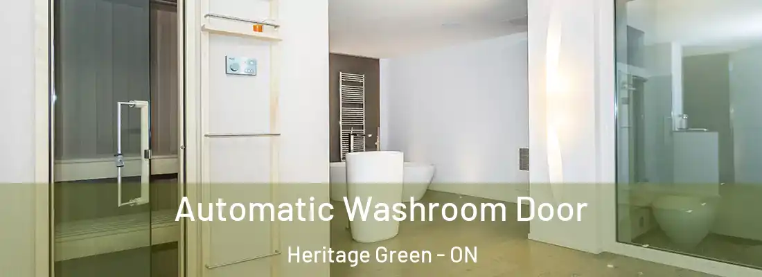  Automatic Washroom Door Heritage Green - ON