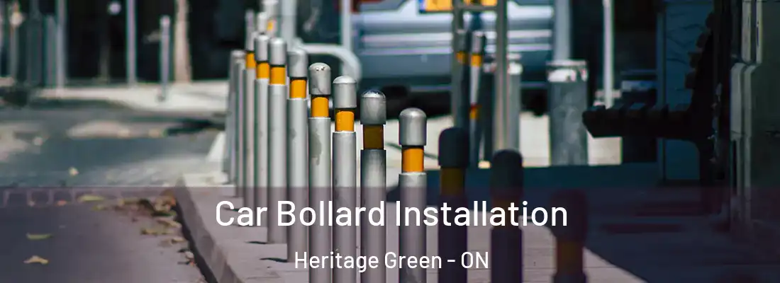  Car Bollard Installation Heritage Green - ON