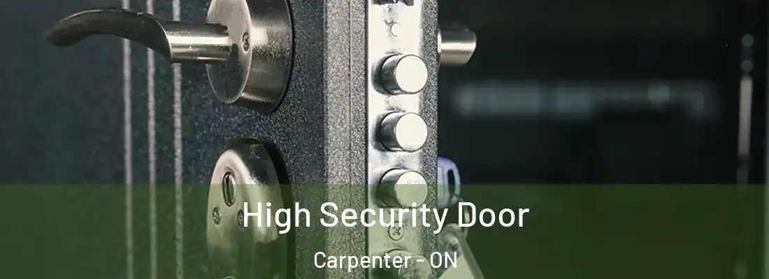  High Security Door Carpenter - ON