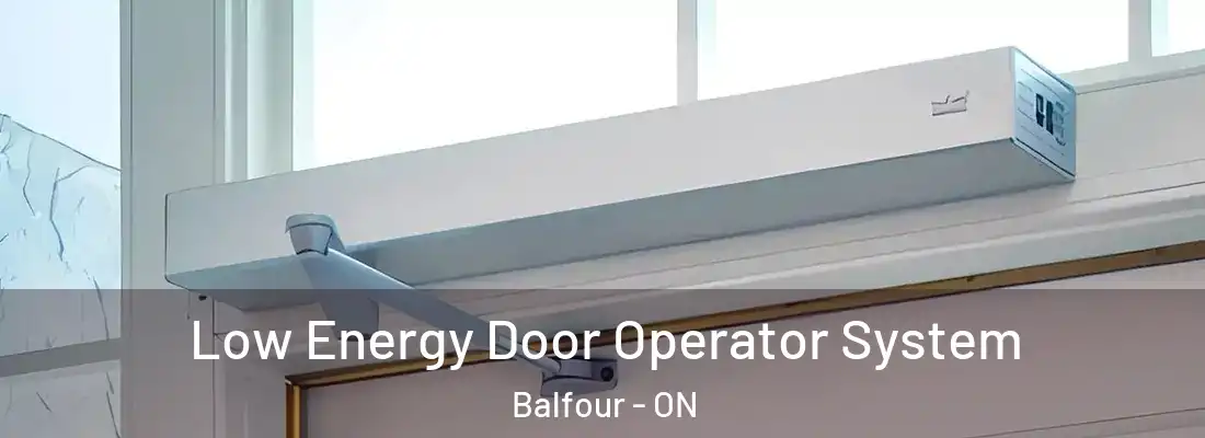  Low Energy Door Operator System Balfour - ON