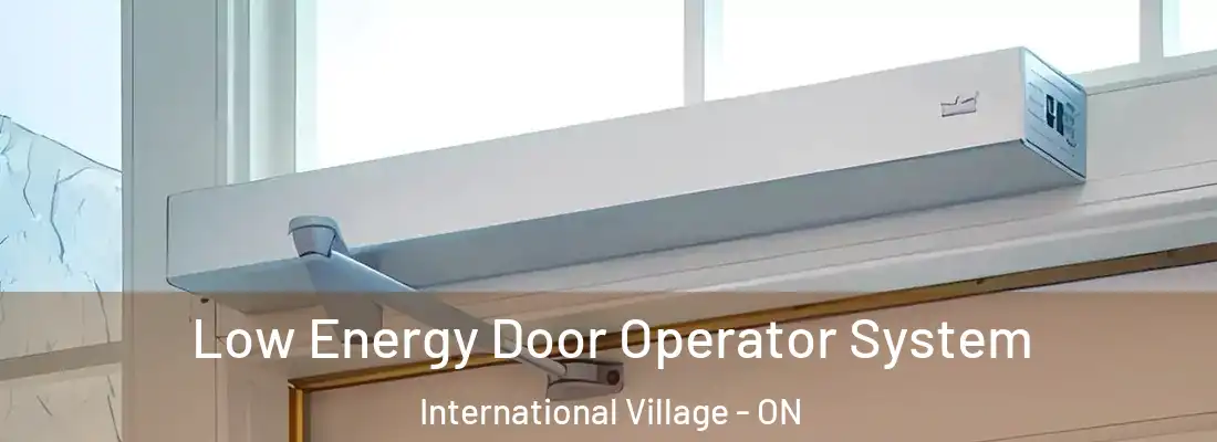  Low Energy Door Operator System International Village - ON
