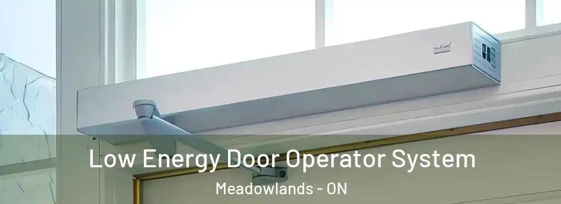  Low Energy Door Operator System Meadowlands - ON