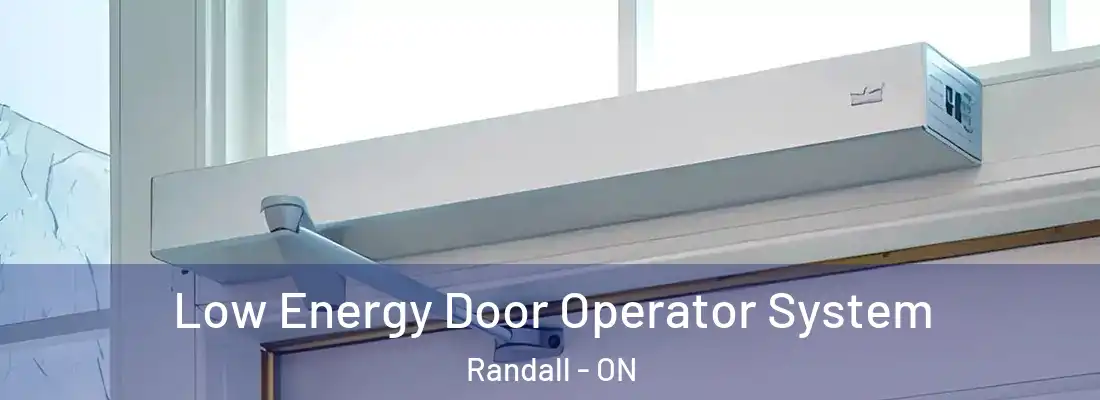  Low Energy Door Operator System Randall - ON
