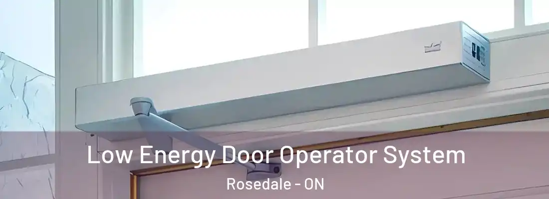  Low Energy Door Operator System Rosedale - ON
