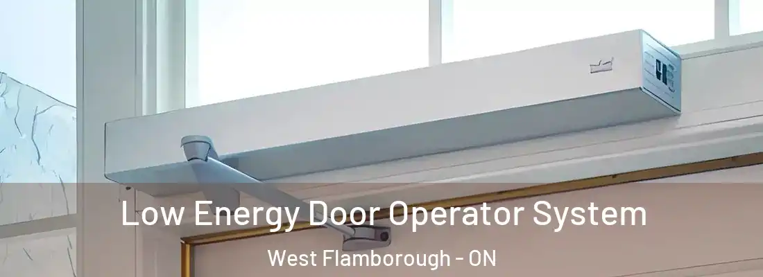  Low Energy Door Operator System West Flamborough - ON