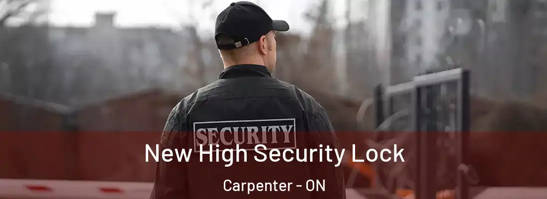  New High Security Lock Carpenter - ON