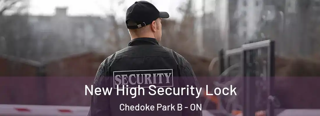  New High Security Lock Chedoke Park B - ON