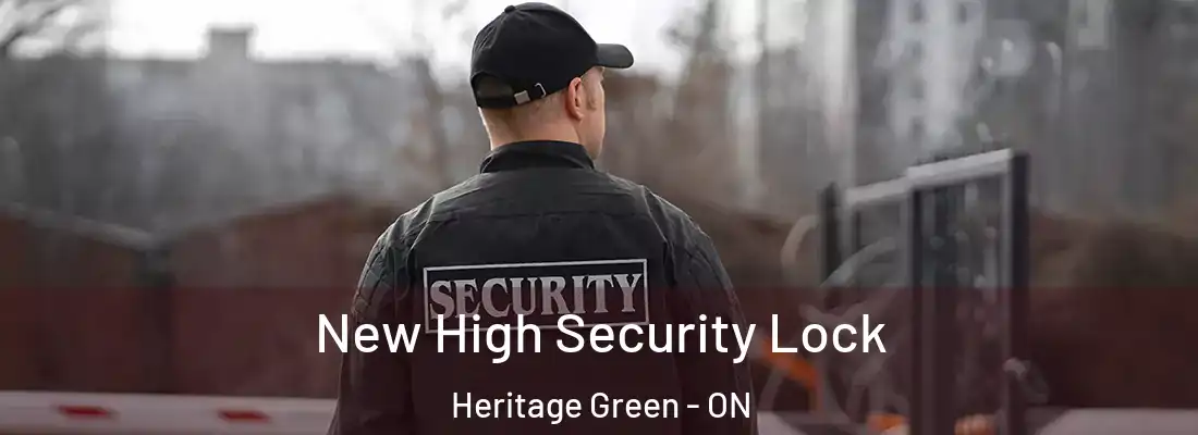  New High Security Lock Heritage Green - ON