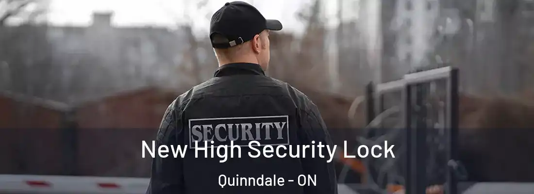  New High Security Lock Quinndale - ON