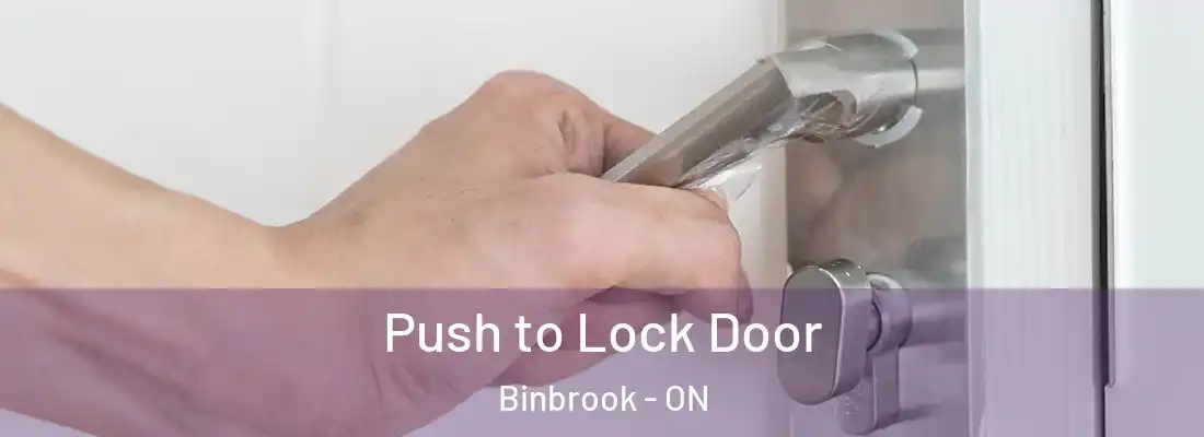  Push to Lock Door Binbrook - ON
