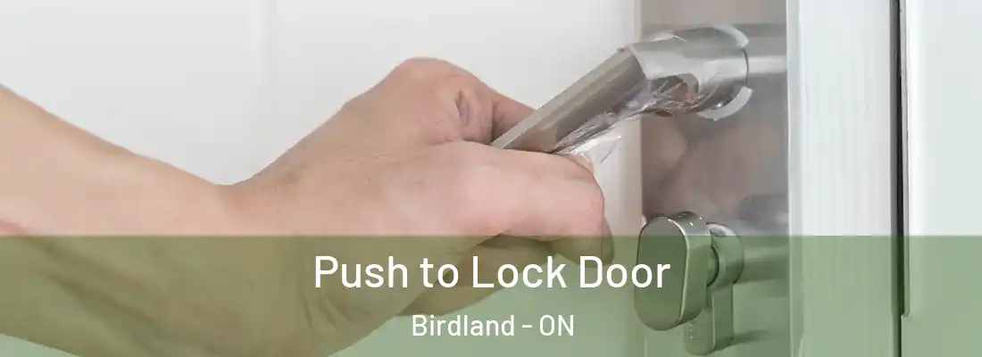  Push to Lock Door Birdland - ON