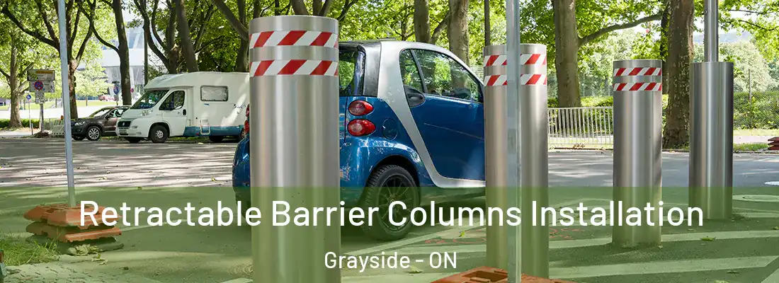  Retractable Barrier Columns Installation Grayside - ON