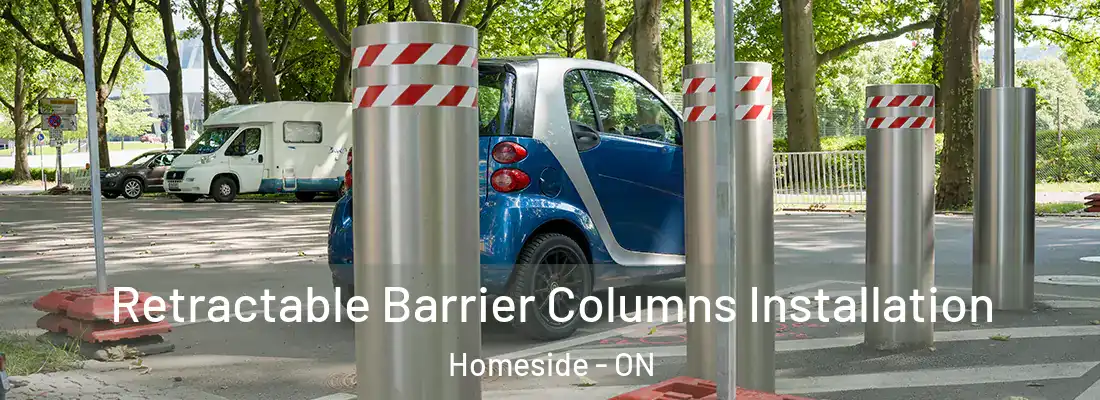  Retractable Barrier Columns Installation Homeside - ON