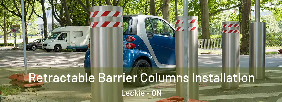  Retractable Barrier Columns Installation Leckie - ON
