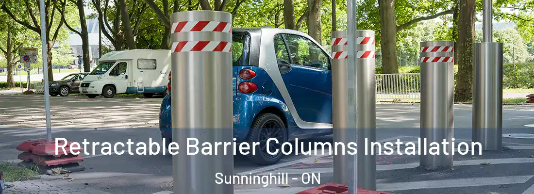  Retractable Barrier Columns Installation Sunninghill - ON